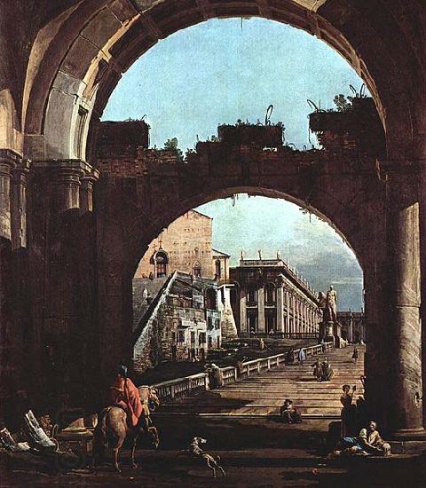 Bernardo Bellotto Capriccio Romano, Capitol China oil painting art